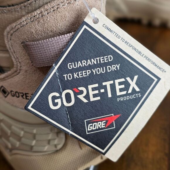 Vans MTE Crestline Gore-Tex Shoes Hiking Boots Khaki Brown Men's Size 7 Tactical - Picture 2 of 15